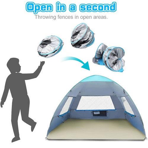 Pop Up Beach Tent, UV Protection Portable Lightweight Foldable Indoor Outdoor Tent for 2-3 Persons - Toytexx Pop Up Beach Tent, UV Protection Portable Lightweight Foldable Indoor Outdoor Tent for 2-3 Persons - Toytexx